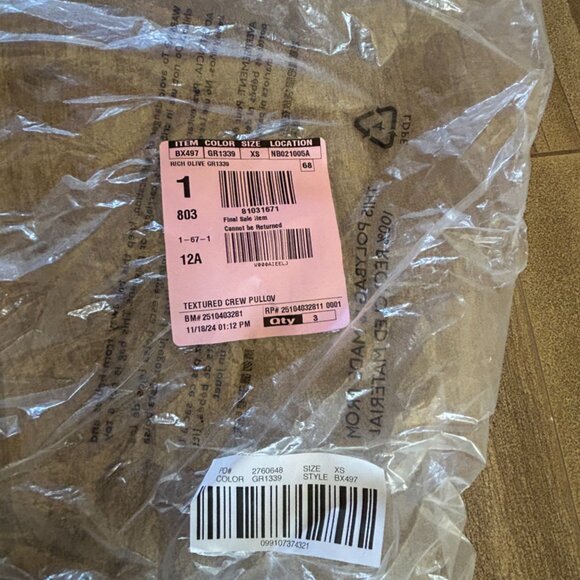 J. Crew Brand New Tags on Sweater in Khaki Green XS - Picture 5 of 5